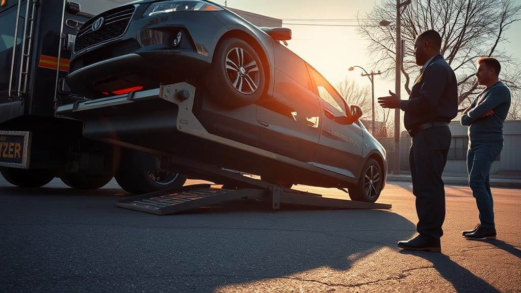 dealing with police towing