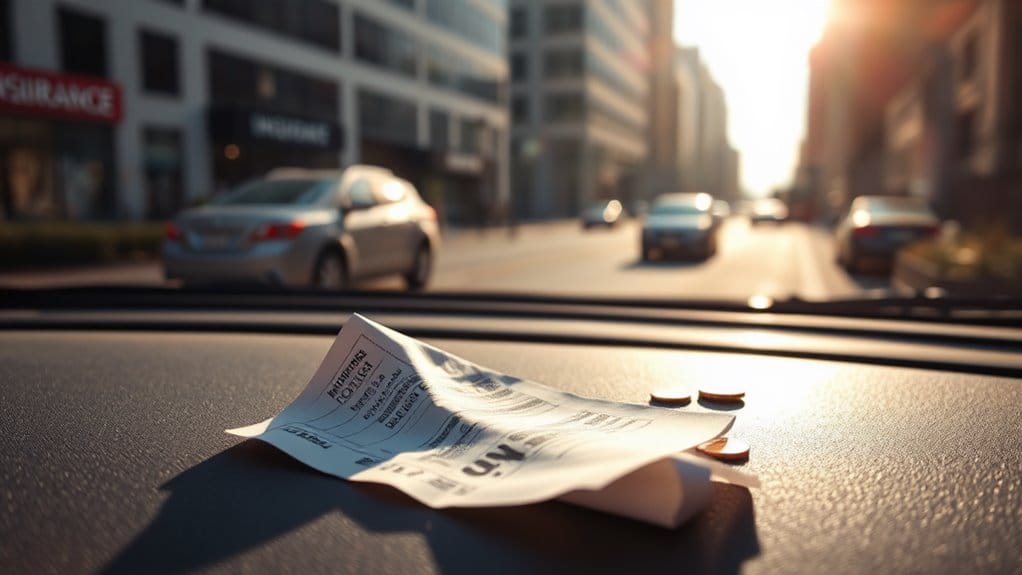 parking tickets and insurance